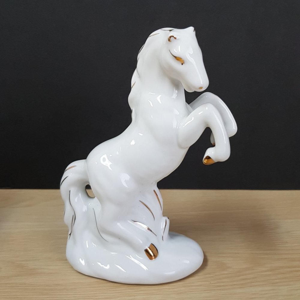 Vintage Porcelain Horse Figurine